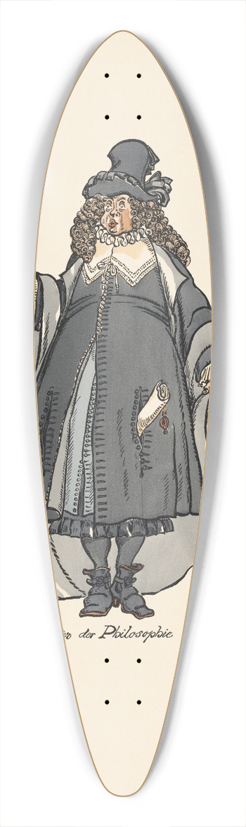 Ernst Stern - Der Magister der Philosophie 39.3 inch art pintail longboard deck