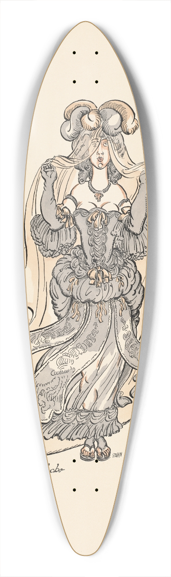 Ernst Stern - Echo 39.3 inch art pintail longboard deck