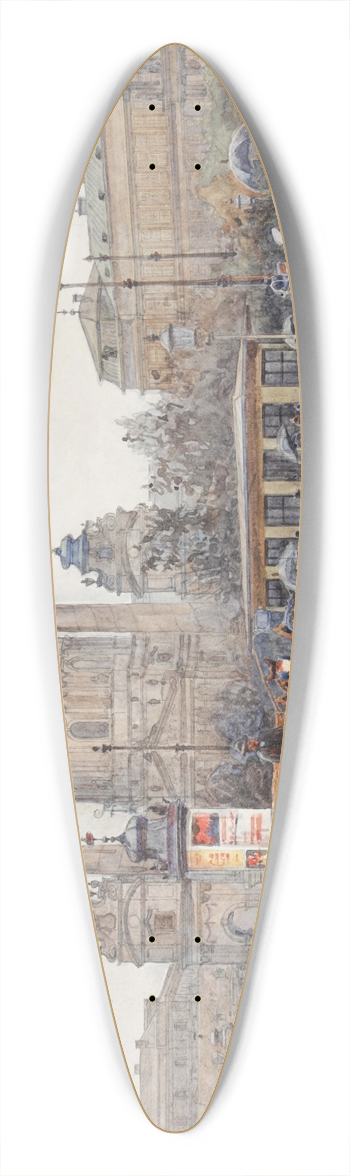 Erwin Pendl - Karlsplatz in Wien 39.3 inch art pintail longboard deck