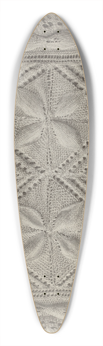 Erwin Schwabe - Lace 39.3 inch art pintail longboard deck