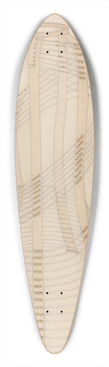 Esther Hansen - Hoop Skirt 39.3 inch art pintail longboard deck