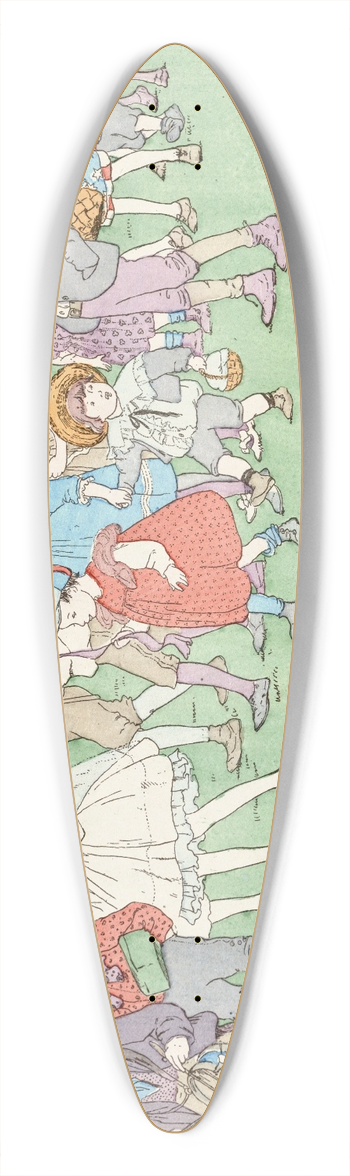 Ethel Mars - The rival Queens 39.3 inch art pintail longboard deck