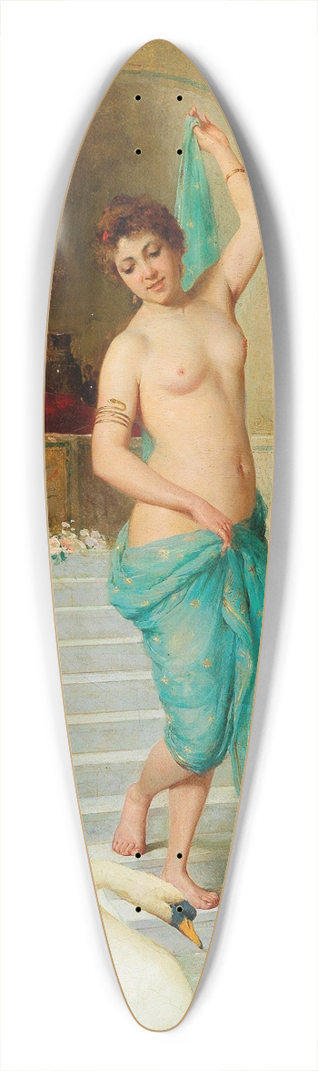 Ettore Forti - Before The Bath 39.3 inch art pintail longboard deck