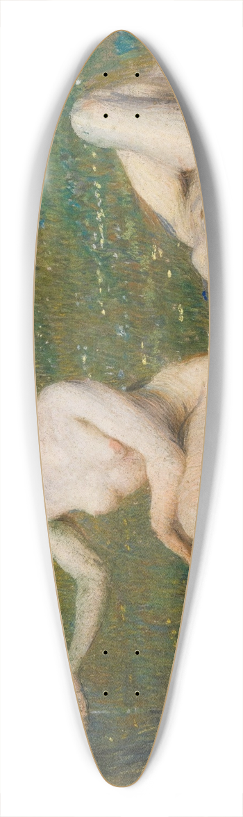Ettore Tito - La Sorgente 39.3 inch art pintail longboard deck