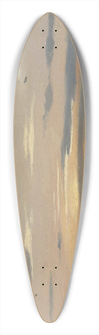 Eugen Bracht - Abendlandschaft 39.3 inch art pintail longboard deck