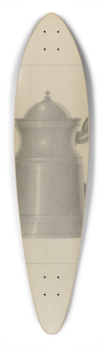 Eugene Barrell - Pewter Coffee Pot 39.3 inch art pintail longboard deck