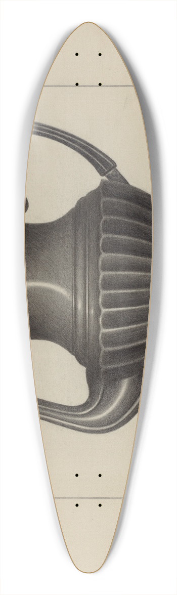 Eugene Barrell - Pewter Coffee Pot 39.3 inch art pintail longboard deck