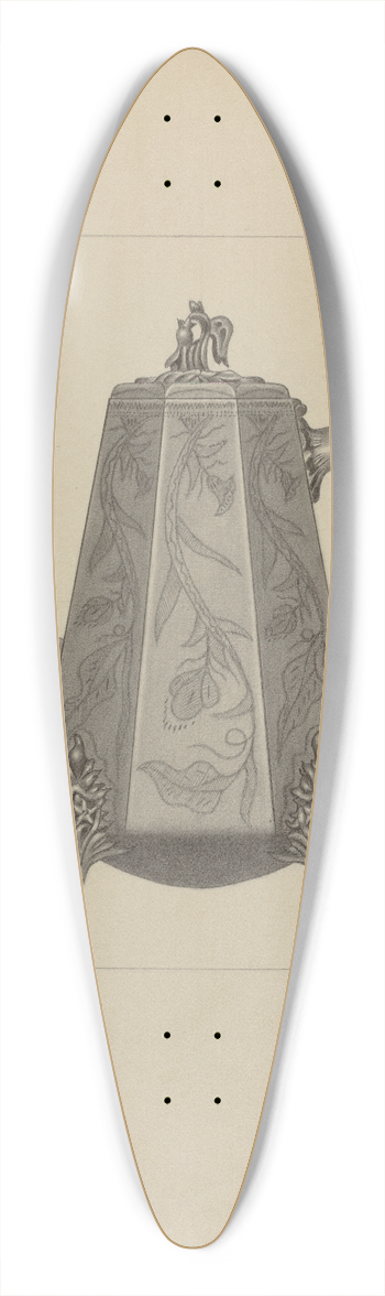 Eugene Barrell - Pewter Coffee Pot 39.3 inch art pintail longboard deck