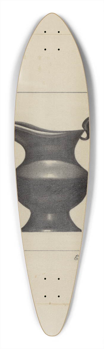 Eugene Barrell - Pewter Pitcher 39.3 inch art pintail longboard deck