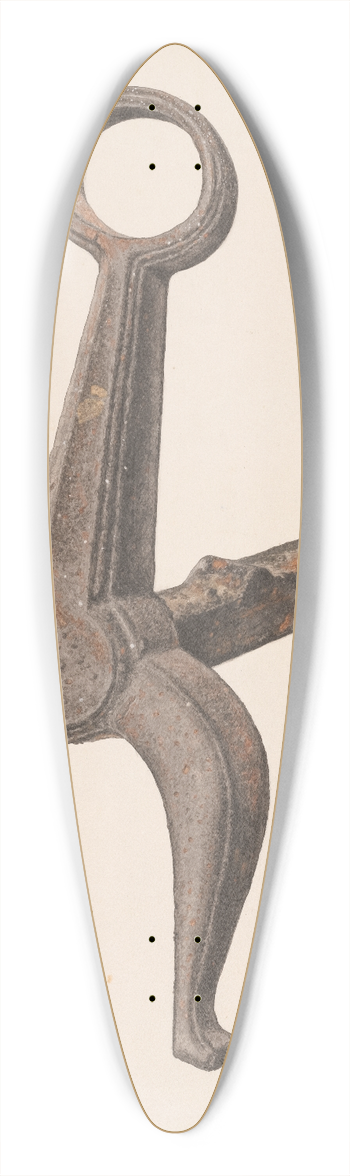 Eugene Bartz - Andiron 39.3 inch art pintail longboard deck