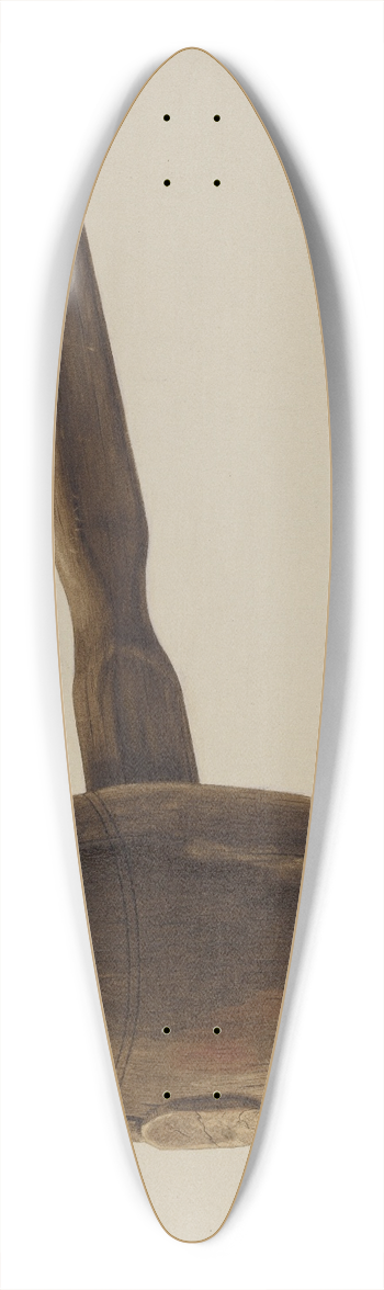 Eugene Bartz - Chalking Mallet 39.3 inch art pintail longboard deck