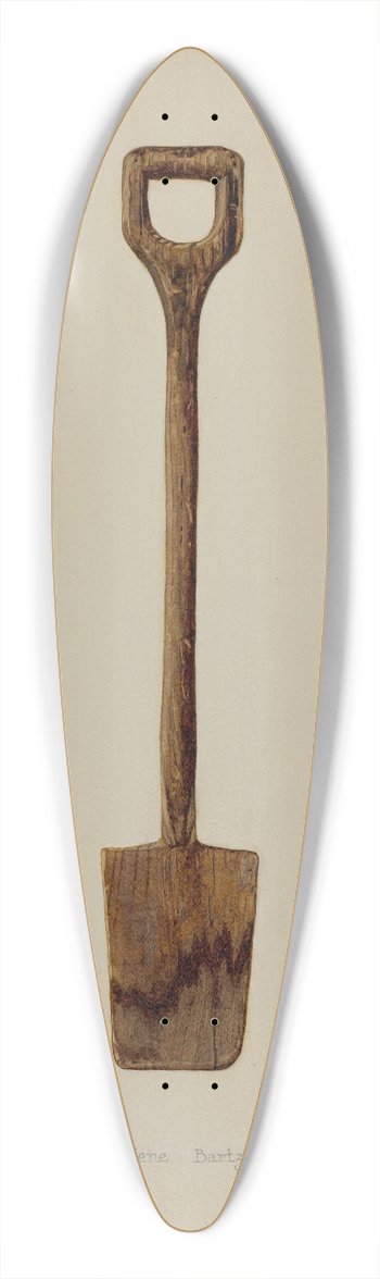Eugene Bartz - Toy Shovel 39.3 inch art pintail longboard deck