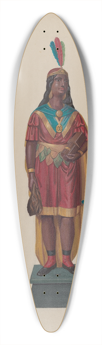 Eugene Croe - Cigar Store Indian 39.3 inch art pintail longboard deck