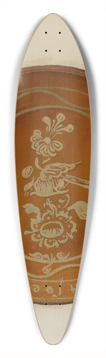 Eugene Shellady - Pa. German Dish 39.3 inch art pintail longboard deck