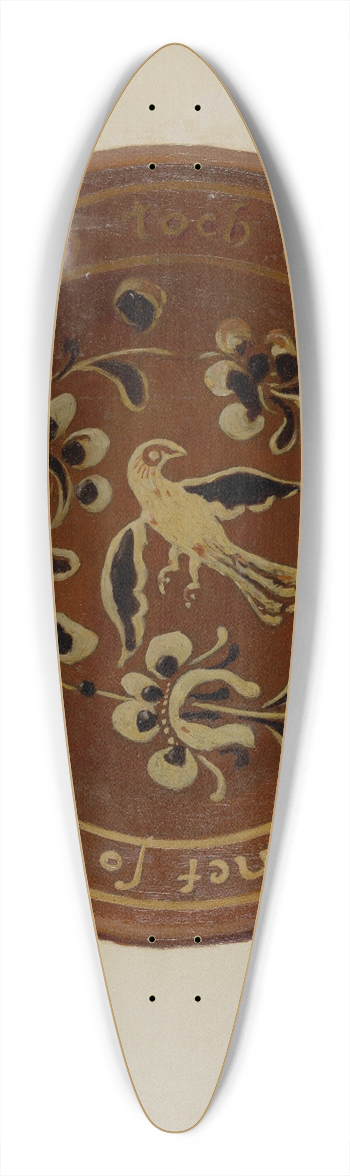Eugene Shellady - Pa. German Dish 39.3 inch art pintail longboard deck