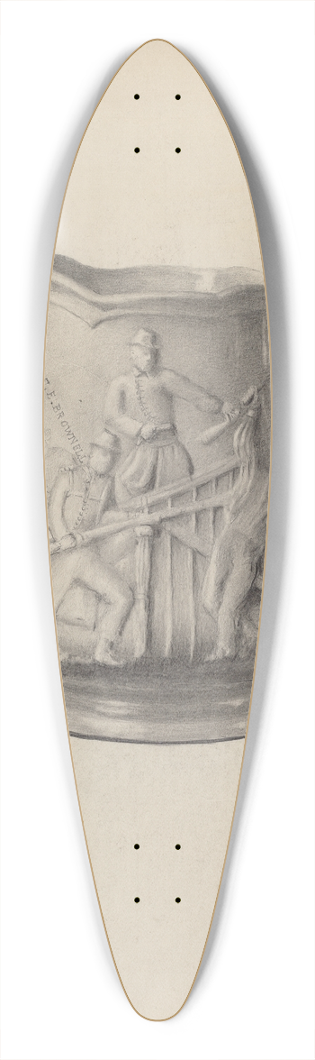 Eugene Shellady - Pitcher 39.3 inch art pintail longboard deck