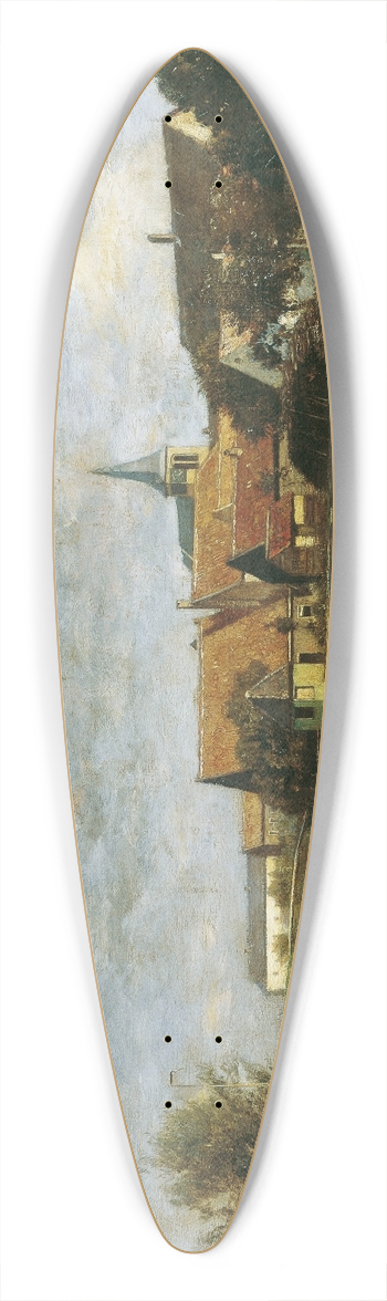 Eugen Jettel - Ansicht von Giessen (Nordbrabant) 39.3 inch art pintail longboard deck