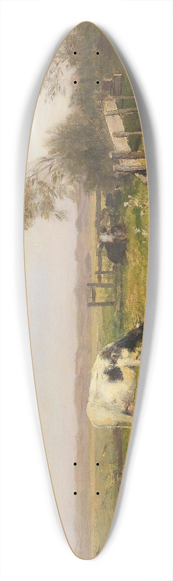 Eugen Jettel - Khe auf der Weide 39.3 inch art pintail longboard deck