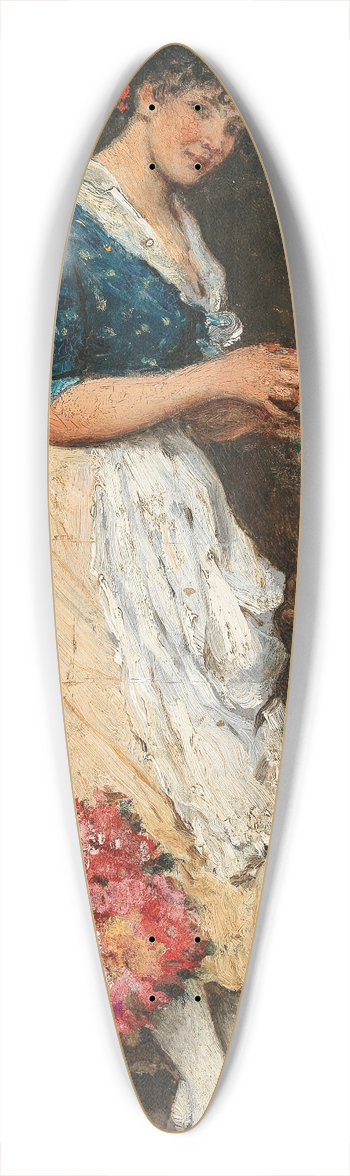 Eugen von Blaas - Venezianisches Blumenmdchen 39.3 inch art pintail longboard deck