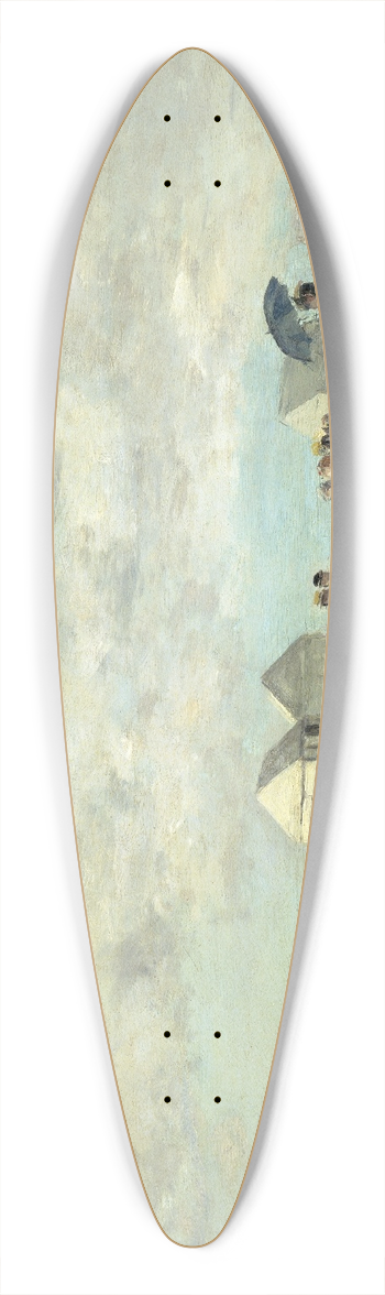 Eugne Boudin - Beach Scene 39.3 inch art pintail longboard deck
