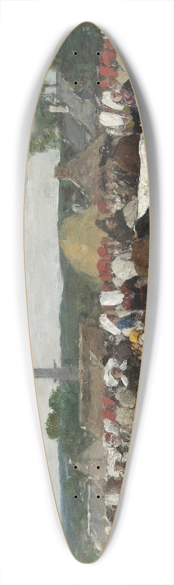 Eugne Boudin - Fair in Brittany 39.3 inch art pintail longboard deck