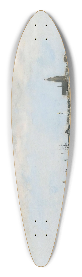 Eugne Boudin - Le Croisic. Vue Generale Prise De Pempron 39.3 inch art pintail longboard deck