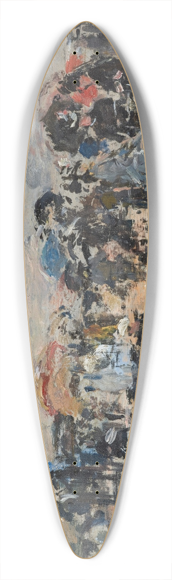 Eugne Boudin - Trouville, Scne de plage 39.3 inch art pintail longboard deck