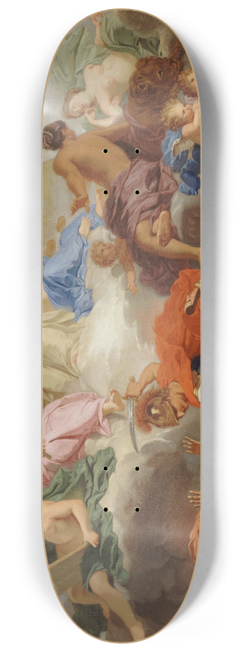 Jean Jouvenet - Le Triomphe de la Justice 8.25 inch art skate deck