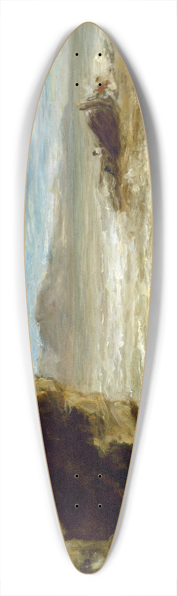 Eugne Delacroix - Shipwreck on the Coast 39.3 inch art pintail longboard deck