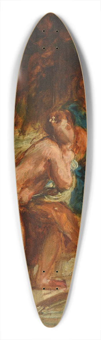 Eugne Delacroix - Suzanne et les vieillards 39.3 inch art pintail longboard deck