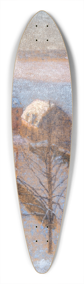 Eugne Jansson - Winterscene, Stockholm 39.3 inch art pintail longboard deck