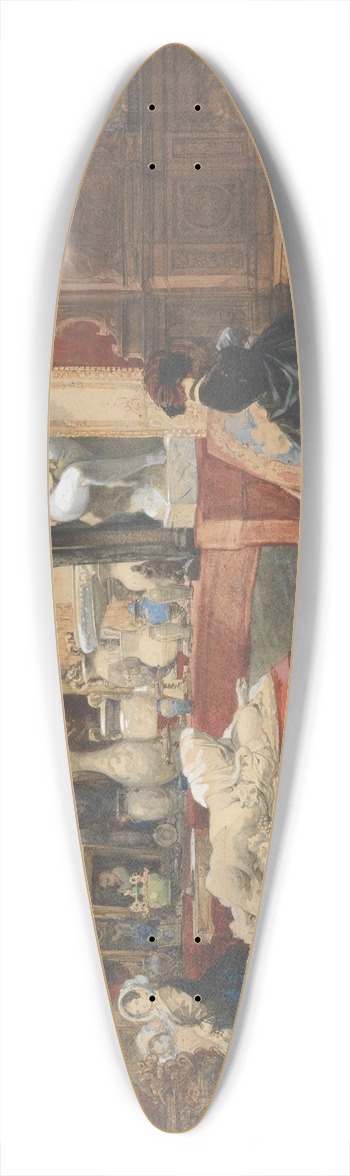 Eugne Lami - Interior of a Museum 39.3 inch art pintail longboard deck