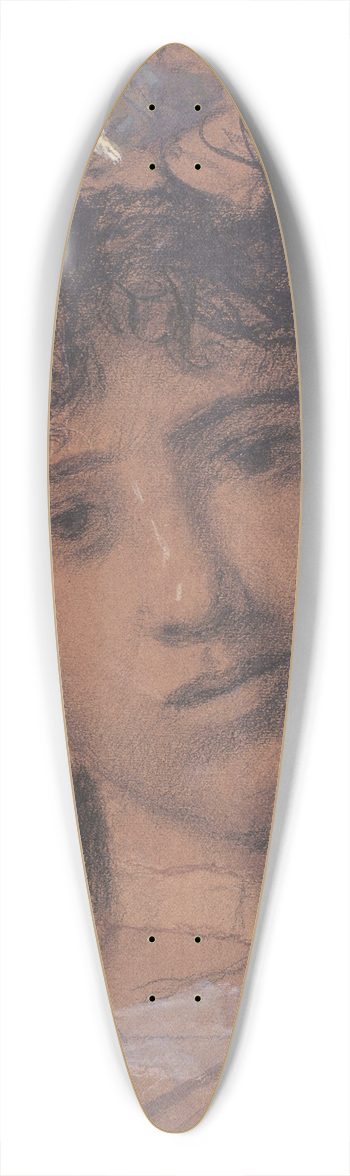 Eugne Smits - Flora 39.3 inch art pintail longboard deck