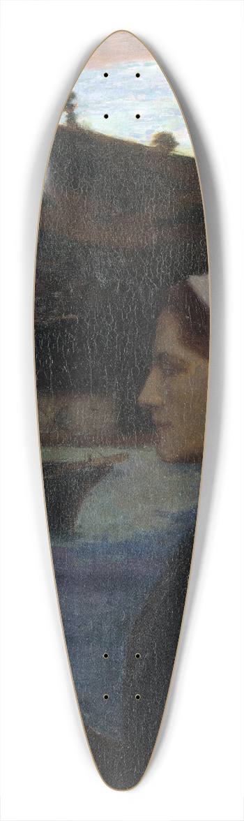 Eugne Vail - A Breton Sunday 39.3 inch art pintail longboard deck