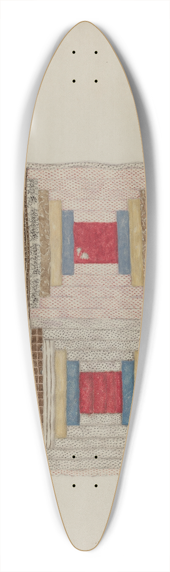 Eva Wilson - Quilt 39.3 inch art pintail longboard deck