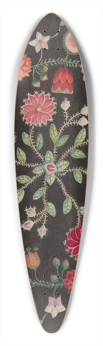 Eva Wilson - Round Sampler 39.3 inch art pintail longboard deck