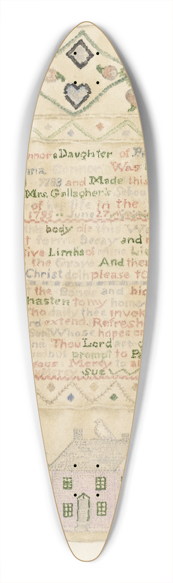 Eva Wilson - Sampler 39.3 inch art pintail longboard deck