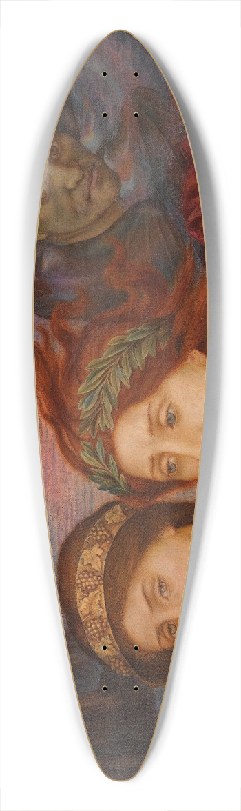 Evelyn De Morgan - The Vision 39.3 inch art pintail longboard deck