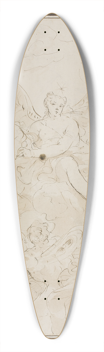 Fabio Canal - Aurora 39.3 inch art pintail longboard deck