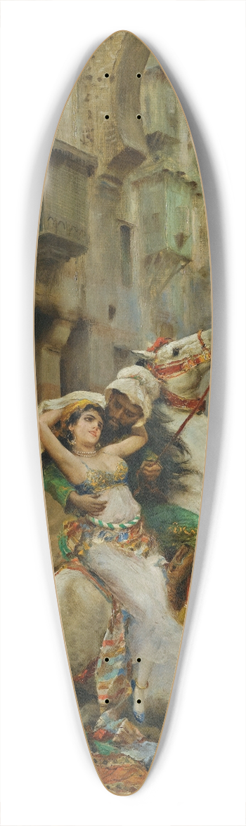 Fabio Fabbi - Swept Off Her Feet 39.3 inch art pintail longboard deck