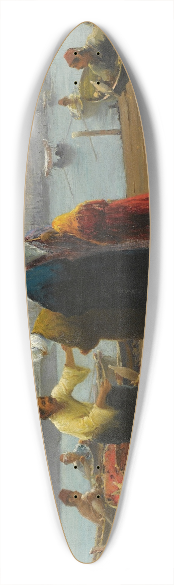Fausto Zonaro - The Boat 39.3 inch art pintail longboard deck