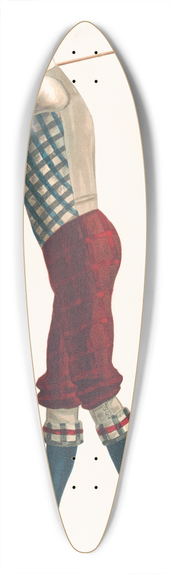 F. Earl Christy - Golf boy #7 39.3 inch art pintail longboard deck