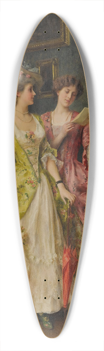 Federico Andreotti - The Letter 39.3 inch art pintail longboard deck