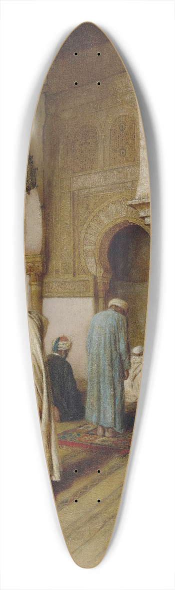 Federico Bartolini - At Prayer In The Mosque, Tunisia 39.3 inch art pintail longboard deck
