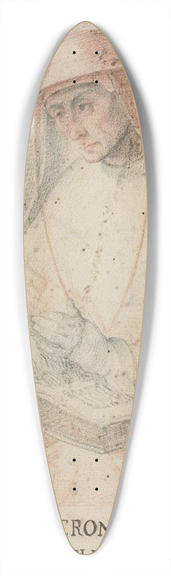 Federico Zuccaro - Saint Jerome 39.3 inch art pintail longboard deck