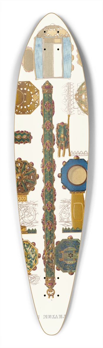 Fedor Grigoryevich Solntsev - Chernilitsa tsaria Mikhaila Feodorovicha 39.3 inch art pintail longboard deck