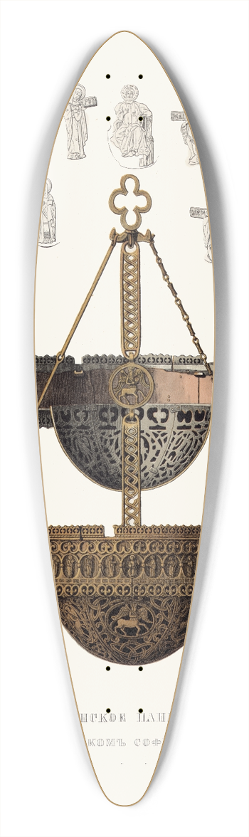 Fedor Grigoryevich Solntsev - Korsunskoe panikadilo, v Novgorodskom Sofiiskom sobore 39.3 inch art pintail longboard deck