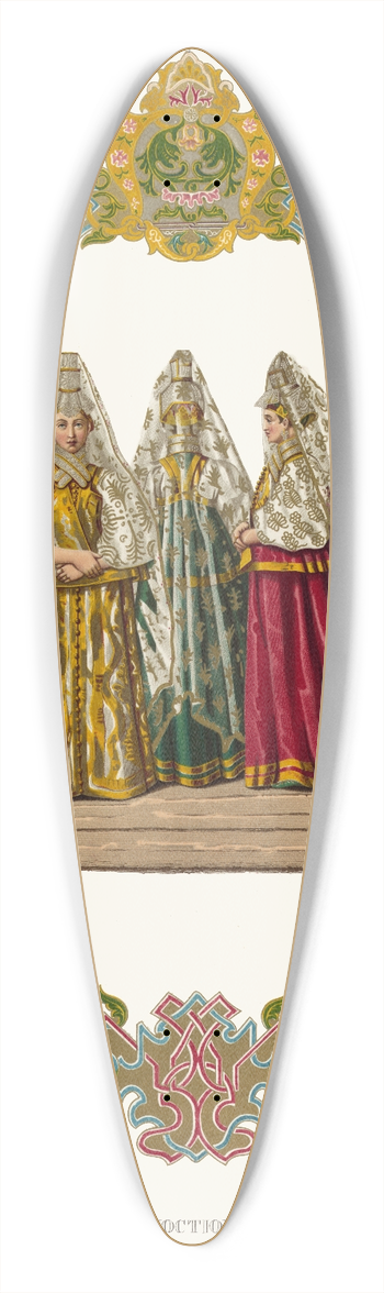 Fedor Grigoryevich Solntsev - Letnii zhenskii kostium goroda Torzhka 39.3 inch art pintail longboard deck