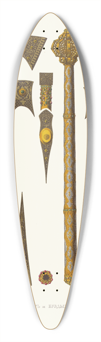 Fedor Grigoryevich Solntsev - Topor i buzdyhan 39.3 inch art pintail longboard deck