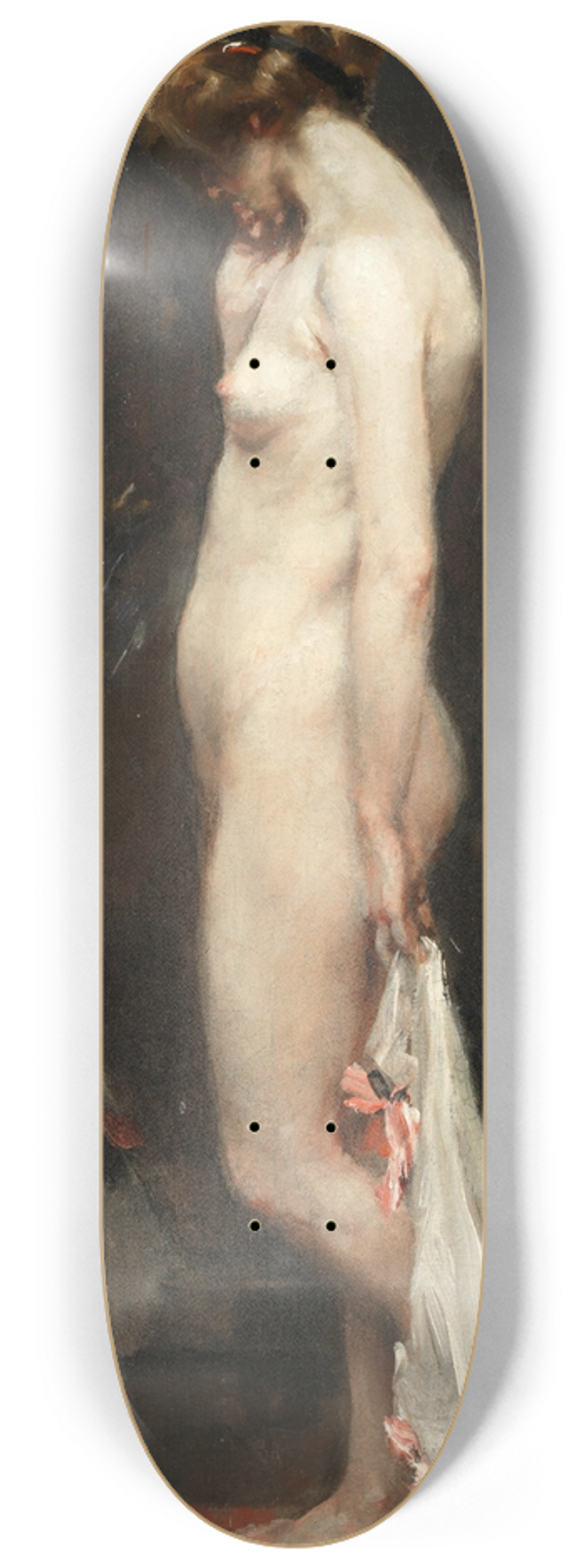 Jean Leon Henri Gouweloos - Study of a nude 8.25 inch art skate deck